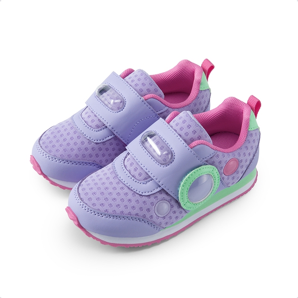 Kids Hook and Loop Sneakers - PURPLE - 1